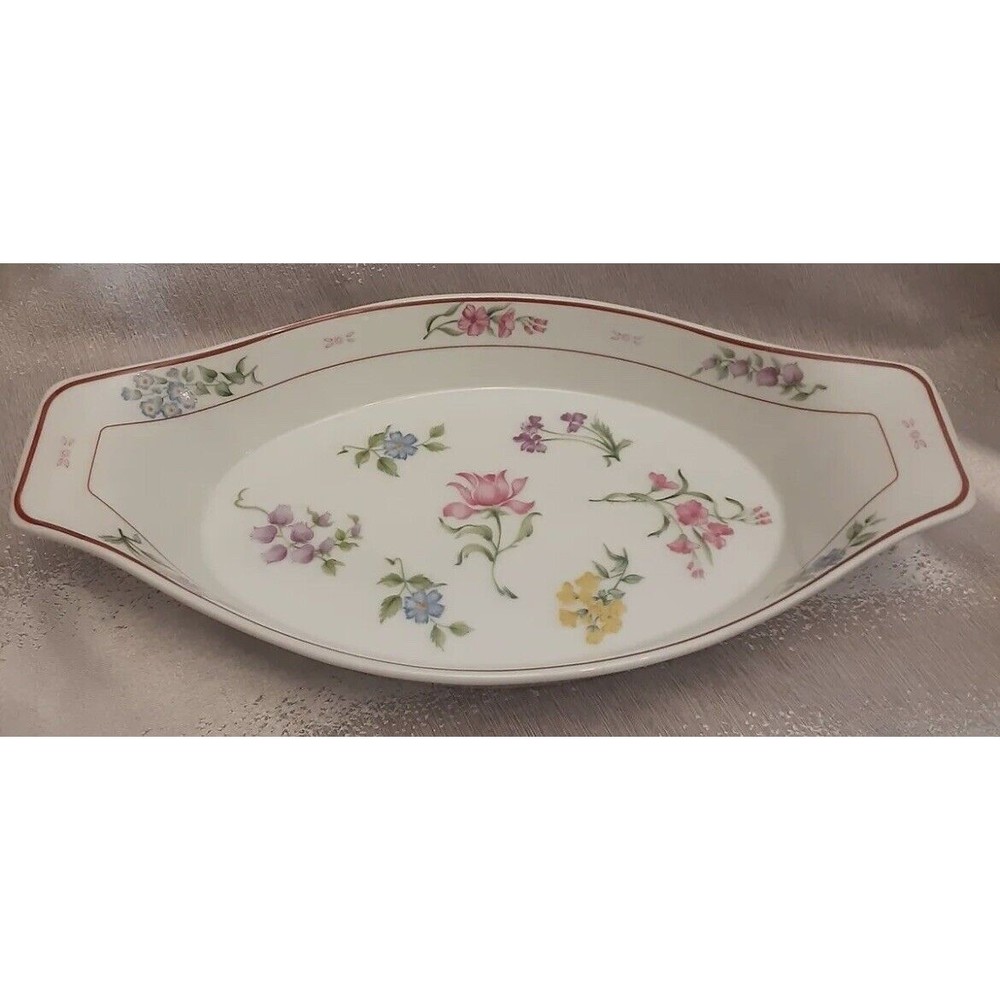 Georges Briard Floral Fantasy Au Gratin Casserole Serving Dish